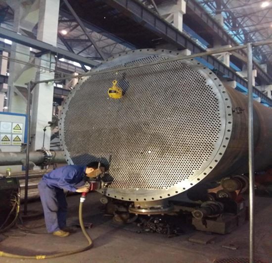 Customized titanium clad stainless steel tube sheet