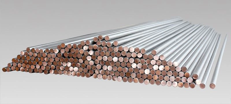 Titanium clad copper bars Titanium clad copper bars