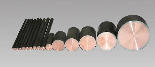 titanium clad copper bar