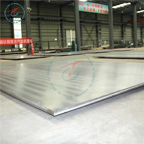 Met titanium beklede stalen plaat